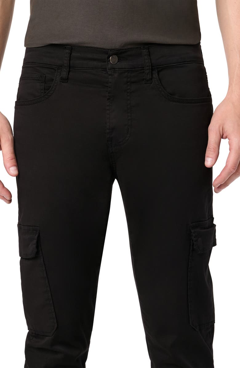 Hudson Jeans Ace Slim Fit Cargo Jeans, Alternate, color, Black