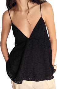 MANGO Zlata Eyelet Babydoll Camisole