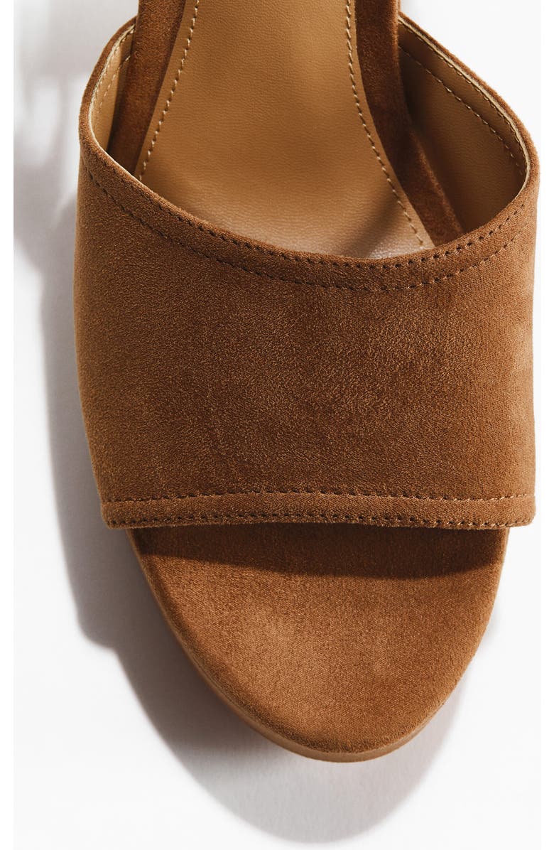 H&M Block-heeled Platform Sandals, Alternate, color, Beige