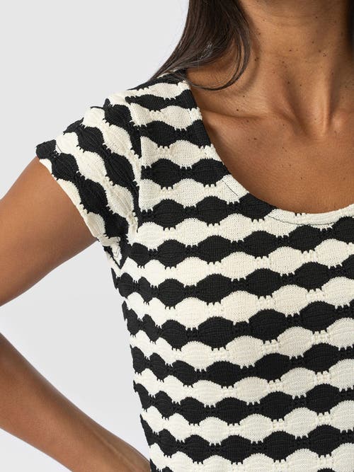 Shop Saint + Sofia Elise Scoop Neck Tee