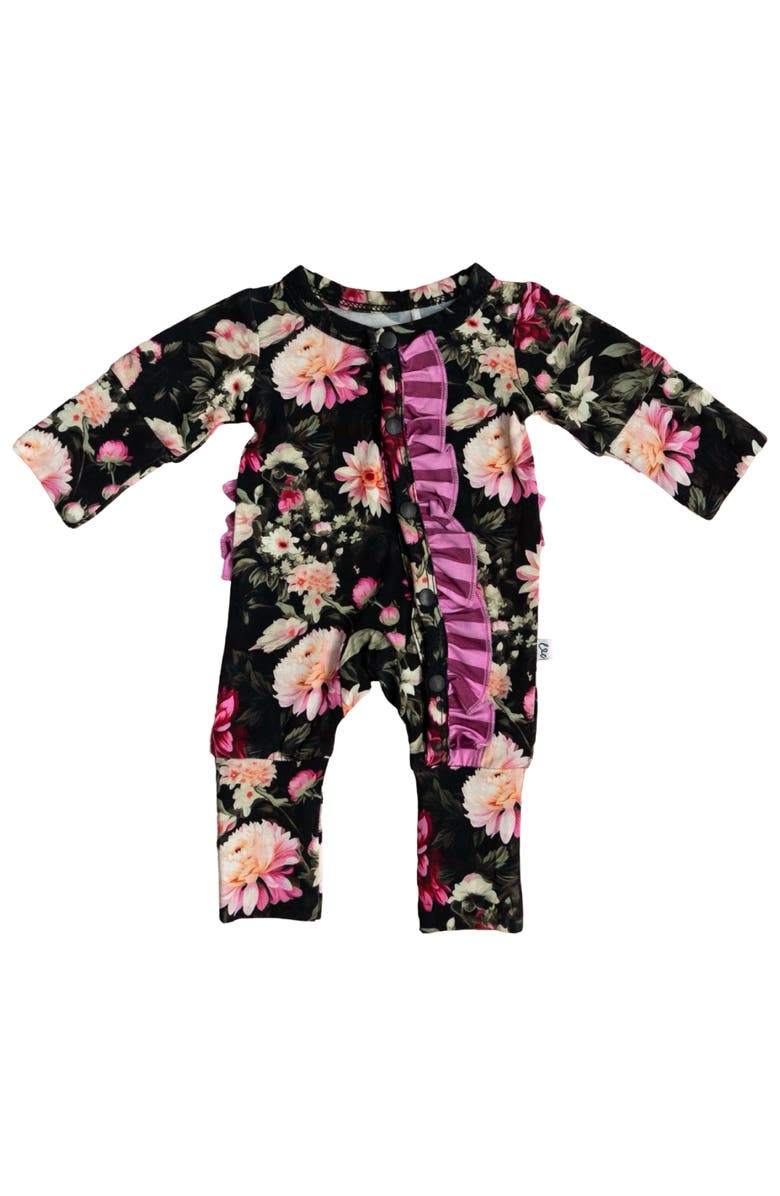 Laree + Co Fallon Ruffle Convertible Footie, Main, color, 