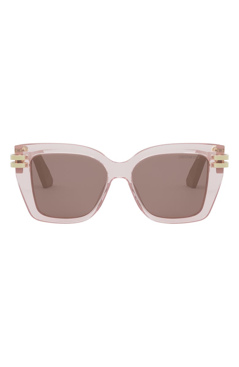 DIOR 'CDior S1I 52mm Square Sunglasses, Main, color, Pink / Other / Violet