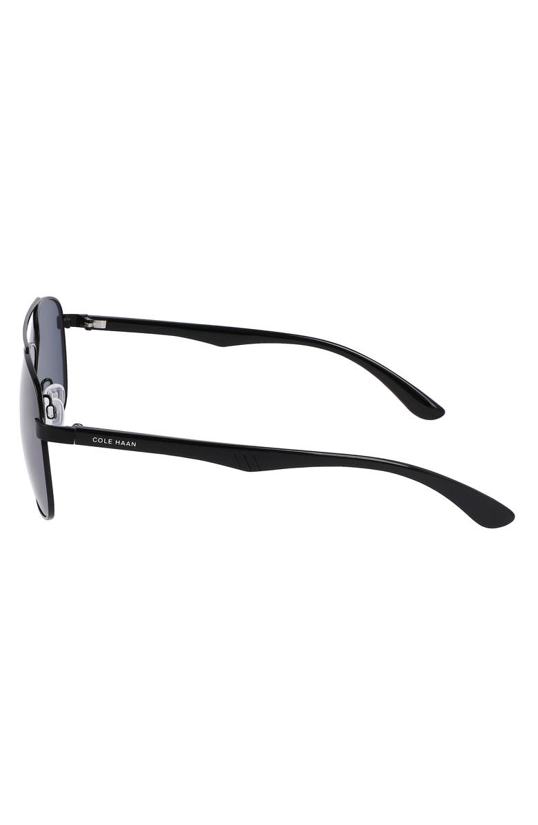 Cole Haan 61mm Combination Aviator Polarized Sunglasses, Alternate, color,