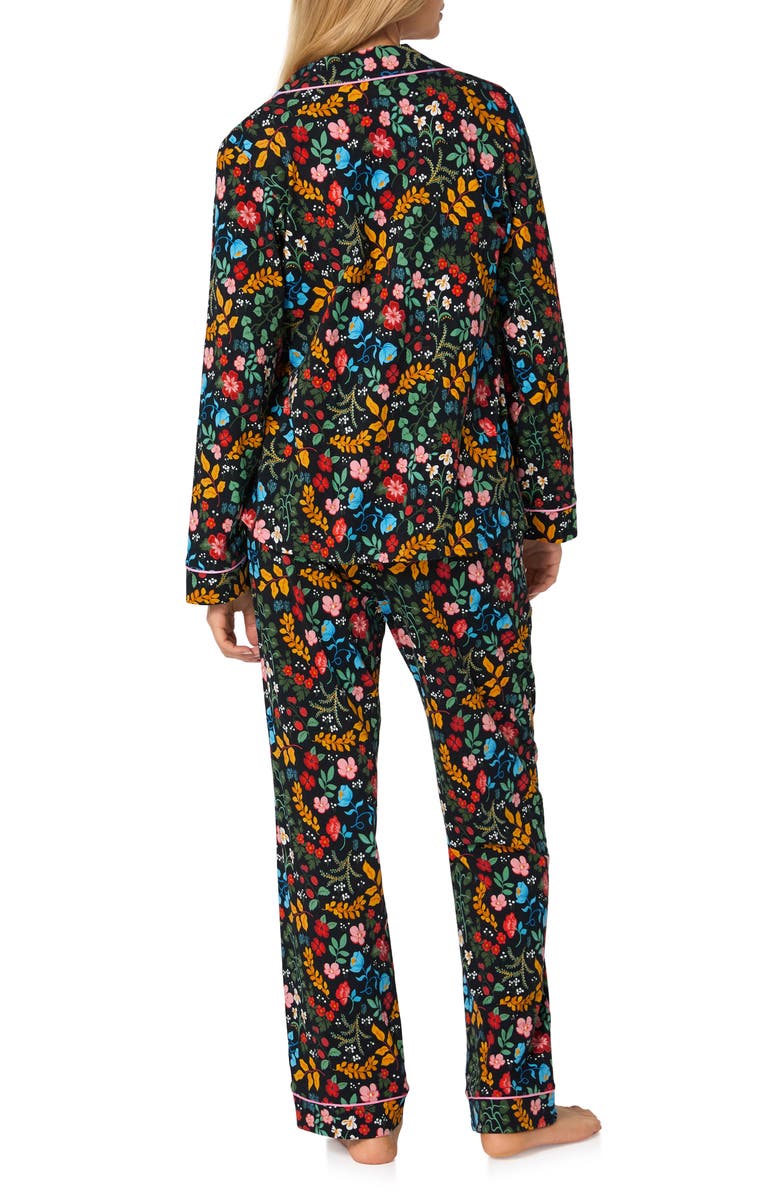 BedHead Pajamas Print Stretch Organic Cotton Pajamas, Alternate, color, Winter Blooms
