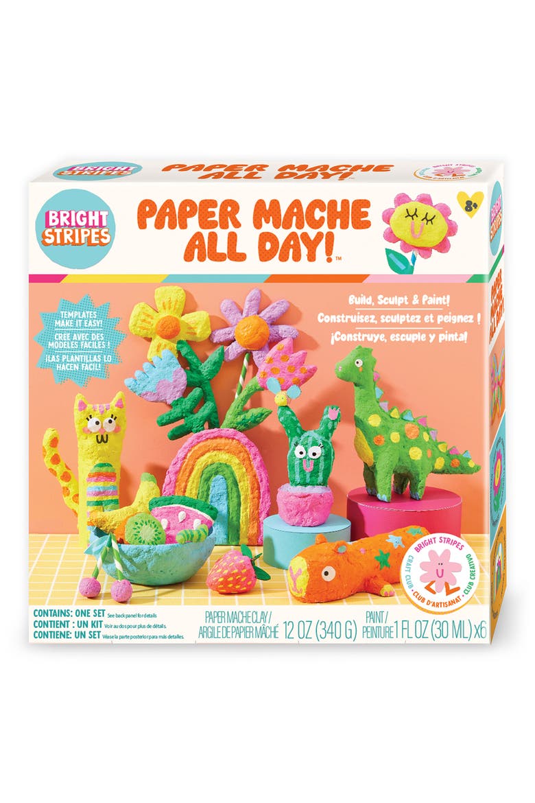 Paper Mache All Day Art Kit, Main, color, NO COLOR