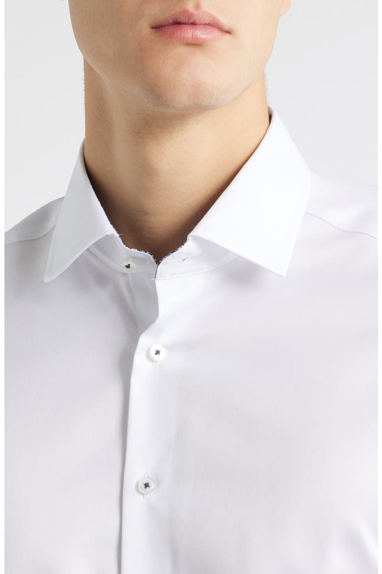 Slim Fit ASDF Non-Iron ASDF Dress Shirt, Alternate, color, WHITE