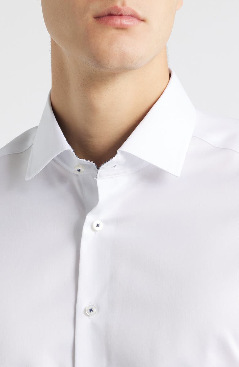 1863 by Eterna Slim Fit ASDF Non-Iron ASDF Dress Shirt, Alternate, color, White