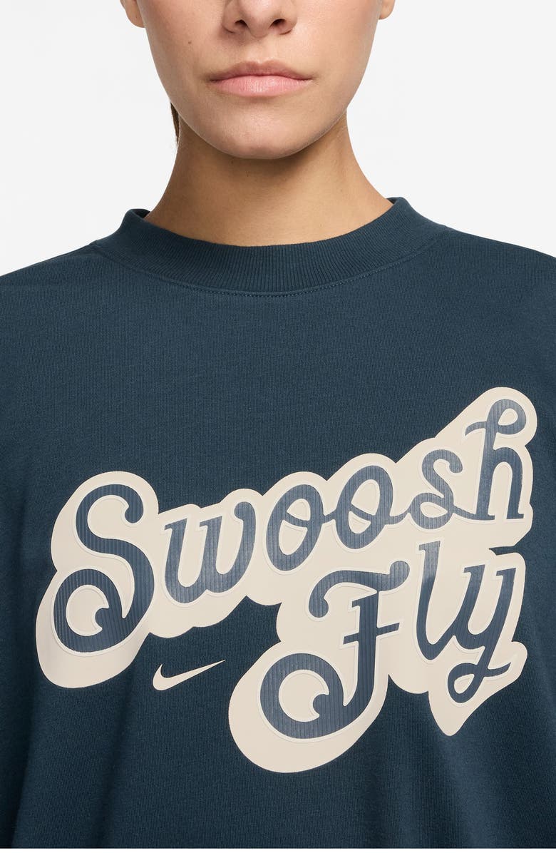 Nike Swoosh Fly Oversize Basketball Sweatshirt, Alternate, color, 