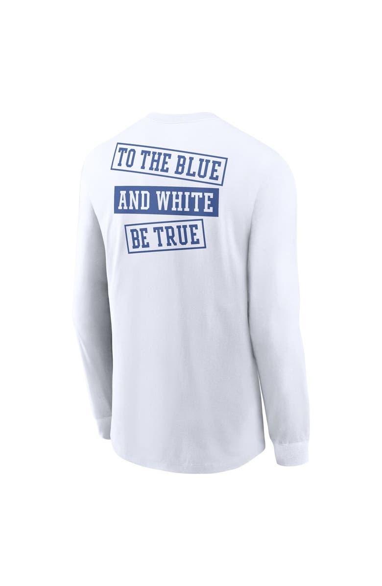 Nike Men's Nike White Kentucky Wildcats Two-Hit Classic Location Long Sleeve T-Shirt, Alternate, color, White
