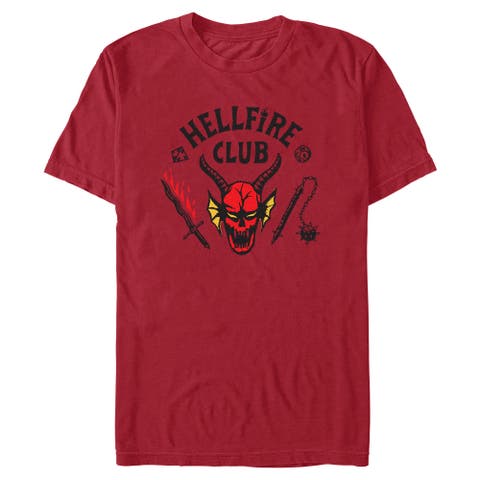 Netflix Men's Stranger Things Welcome to the Hellfire Club Graphic T-Shirt