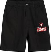 CRIMINAL DAMAGE Star Logo Cotton Shorts