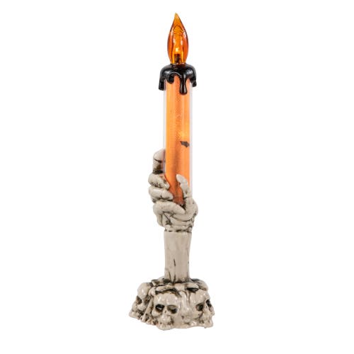 Northlight Led Skeleton Hand Halloween Candles In Multi