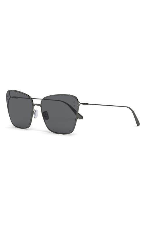 Dior Miss B2u 63mm Butterfly Sunglasses In Black