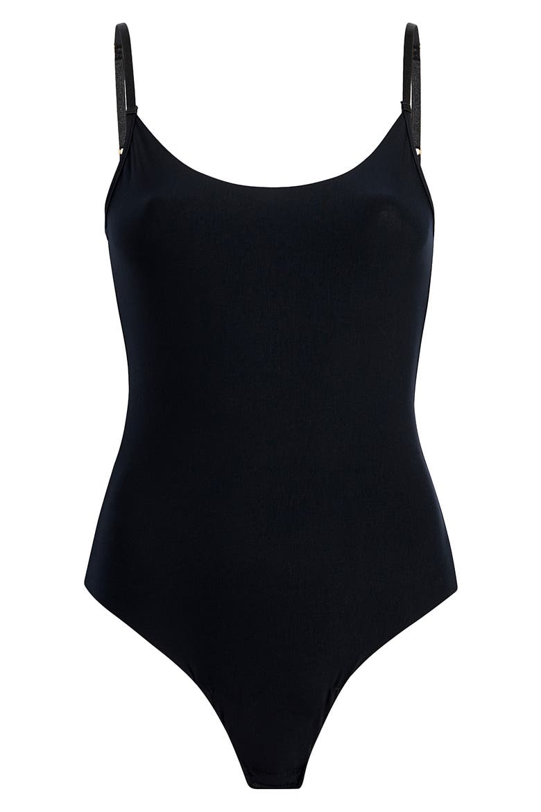 Butter Cami Bodysuit, Alternate, color, BLACK