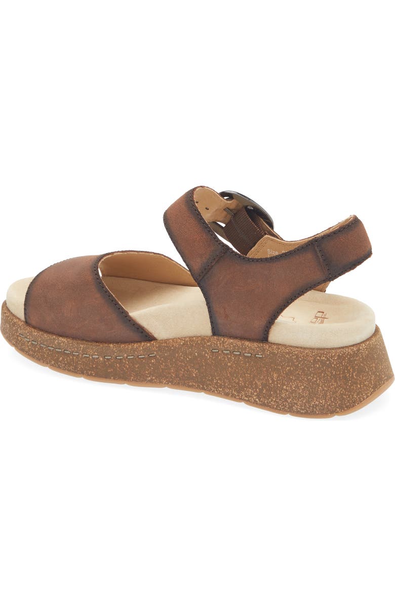Dansko Bianca Platform Wedge Sandal, Alternate, color, Brown