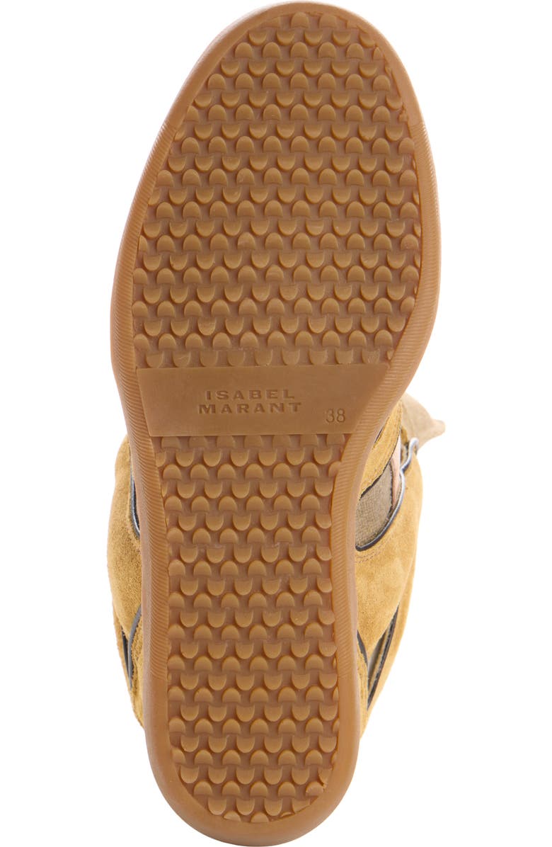 Isabel Marant Bekett Hidden Wedge High Top Sneaker, Alternate, color, Khoe Khaki/ Ochre