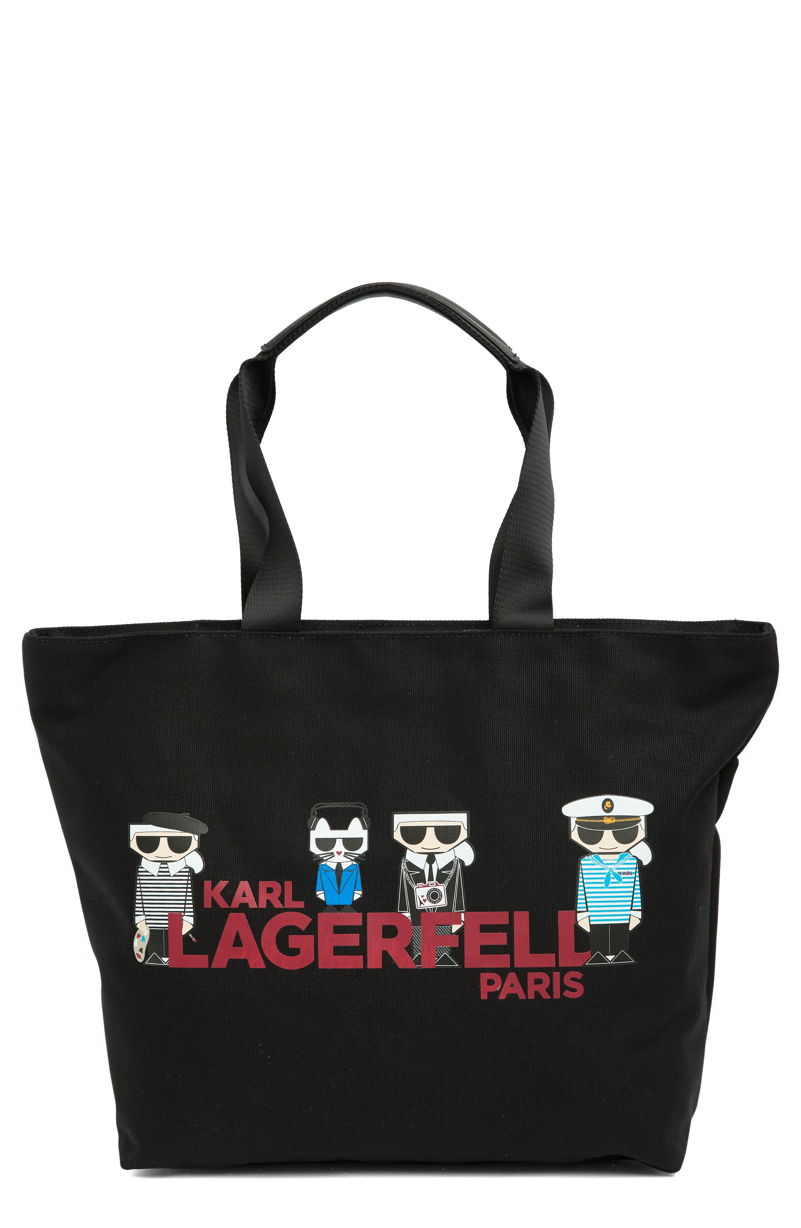 KARL LAGERFELD PARIS Kristen Tote Bag, Main, color, 