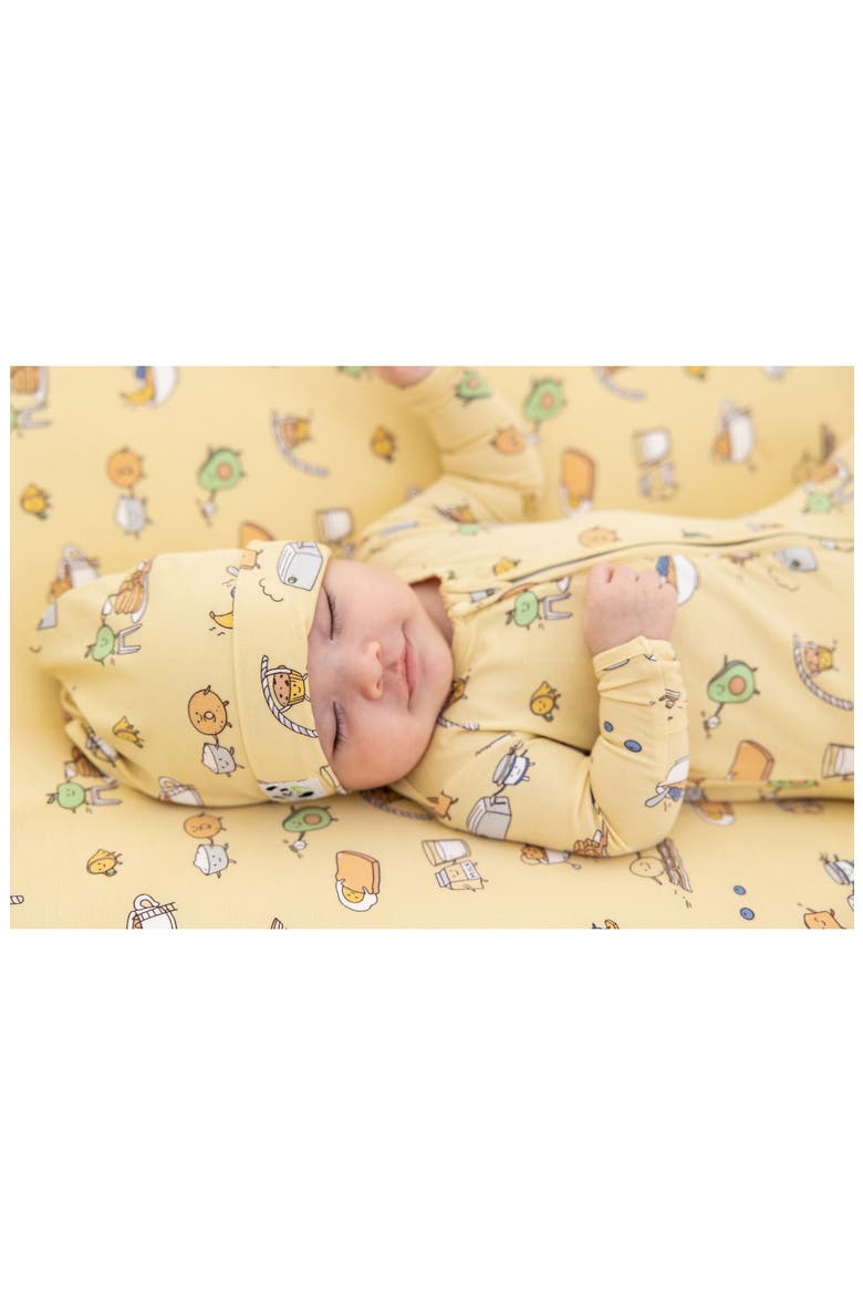 Baby Love You Brunches Convertible Footie, Alternate, color, YELLOW