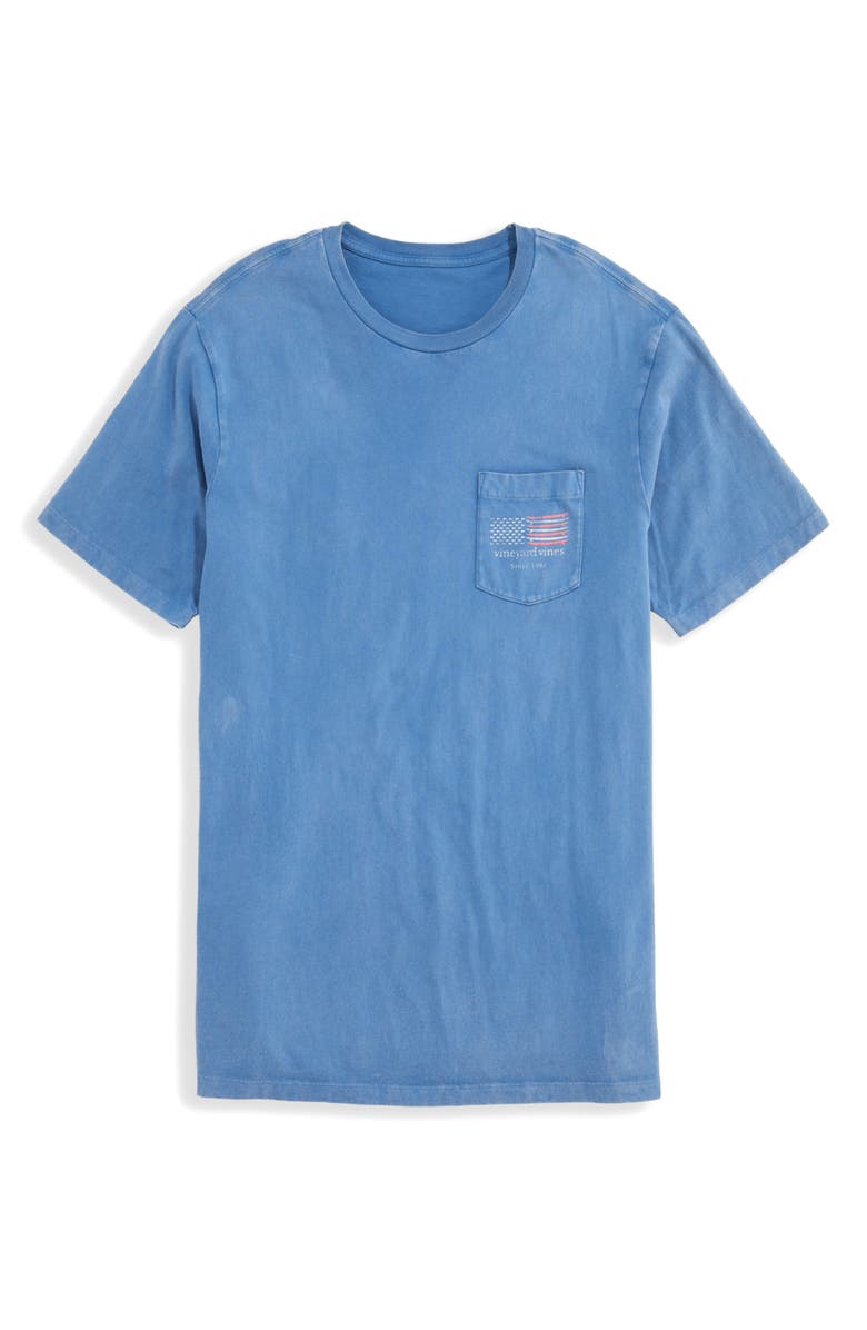 vineyard vines Surf Minimal Flag Graphic T-Shirt, Main, color, Club Blue