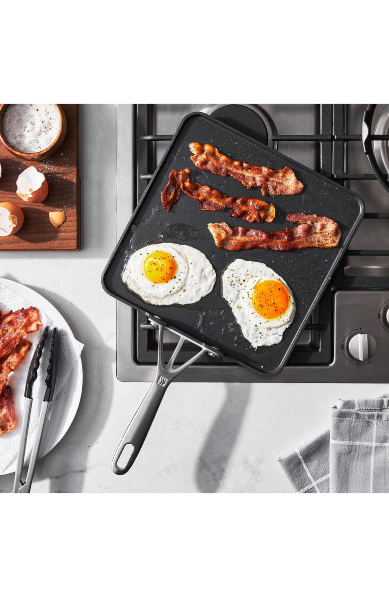 ZWILLING Motion Hard Anodized Nonstick Grill Pan, Alternate, color, Matte Black
