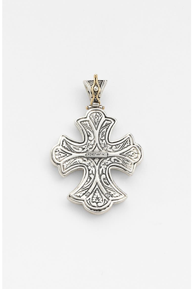 'Classics' Two-Tone Cross Pendant, Alternate, color, SILVER/ GOLD