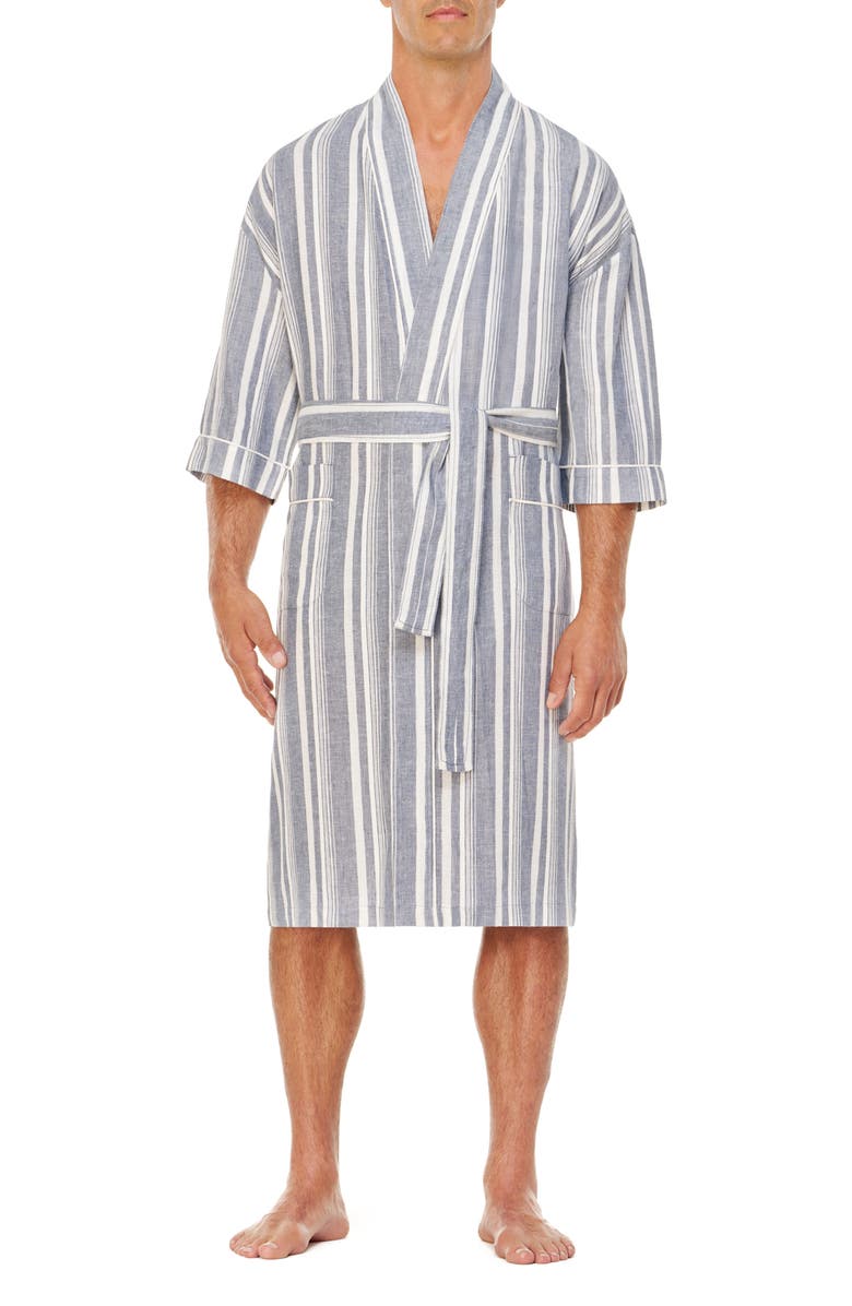 Majestic International Summer Stripe Robe, Main, color, Shade Stripe