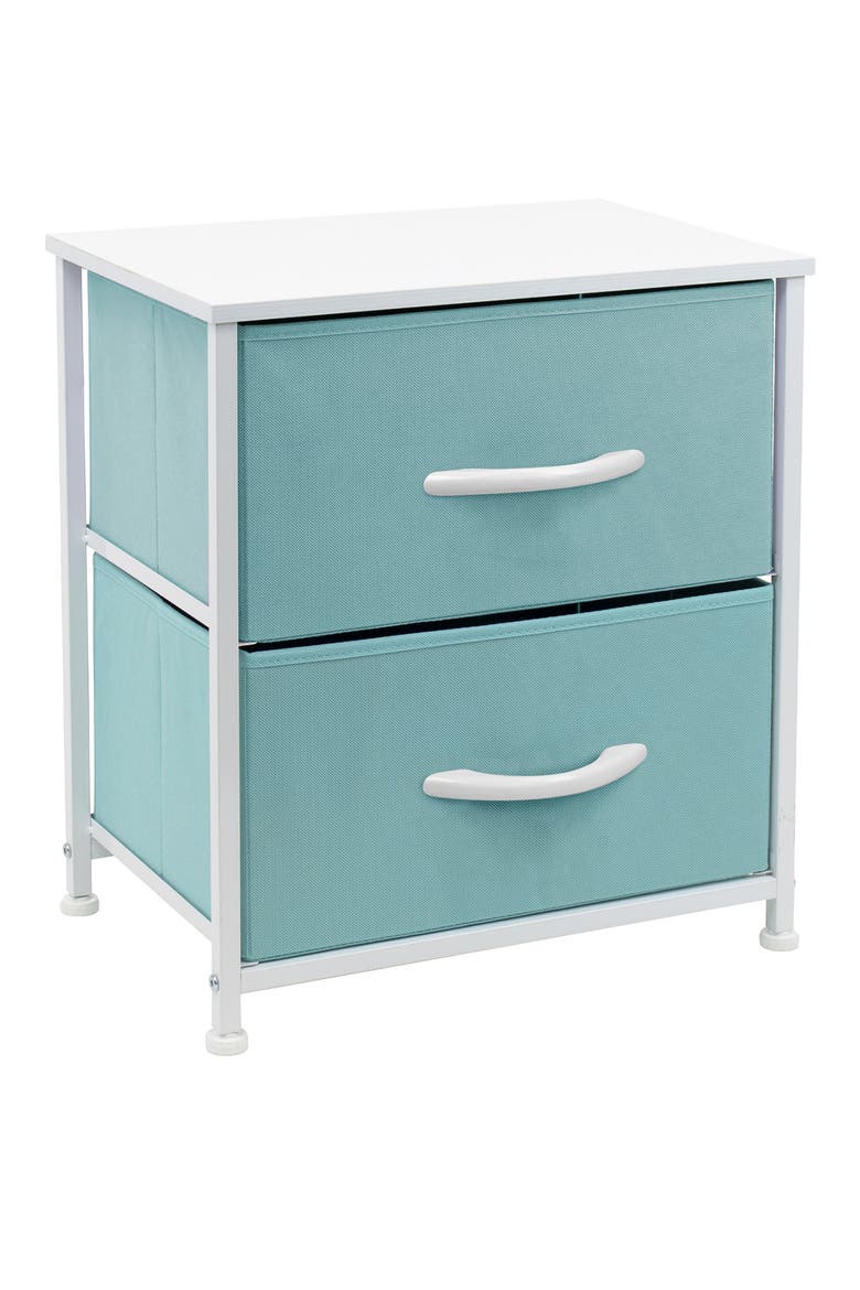 2-Drawer Chest Dresser, Main, color, AQUA