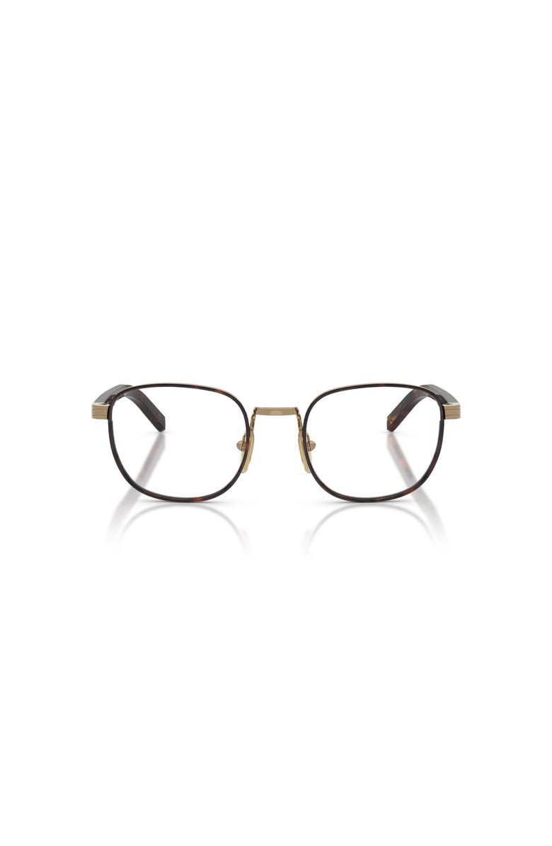 Prada 50mm Phantos optical glasses, Alternate, color, Gold