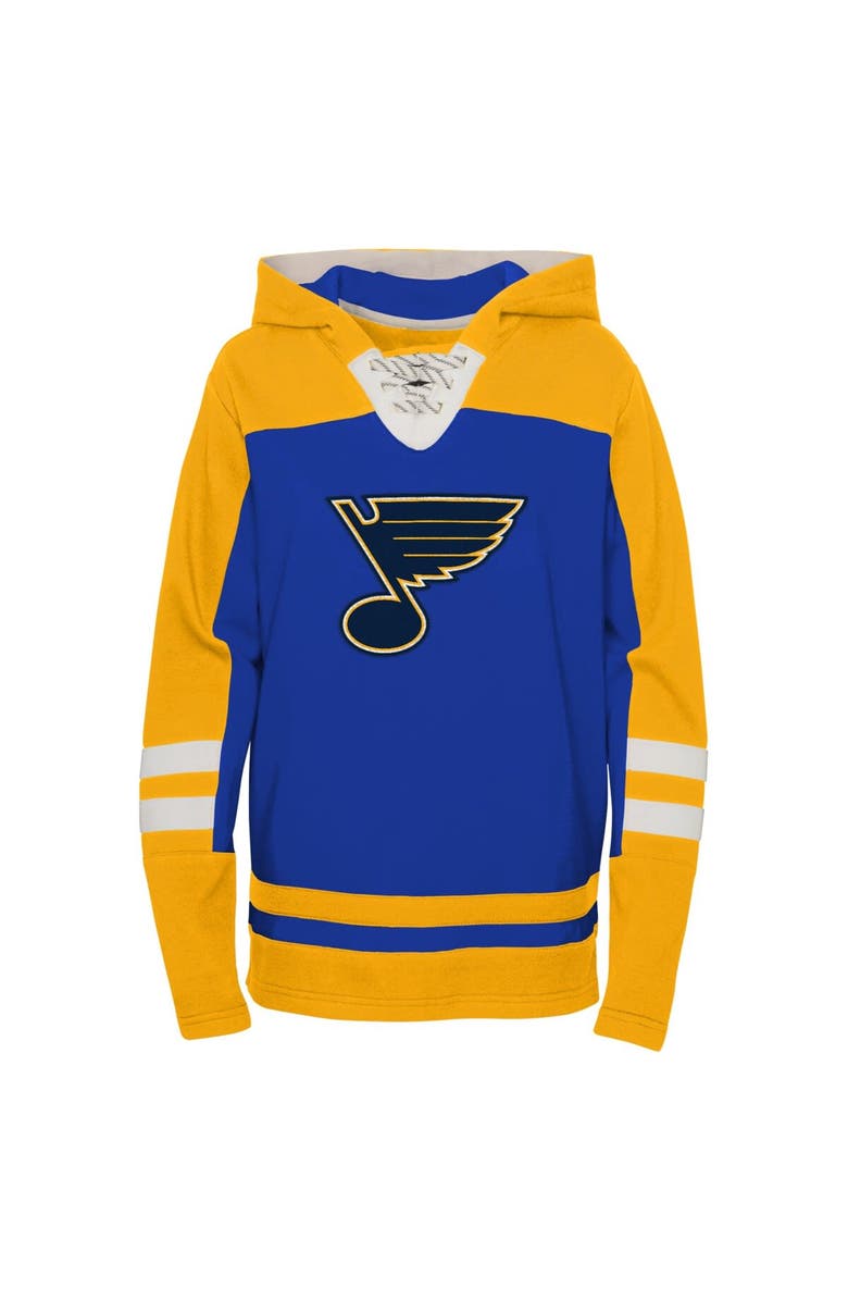 Outerstuff Youth Blue St. Louis Blues Ageless Revisited Lace-Up V-Neck Pullover Hoodie, Alternate, color, Blue