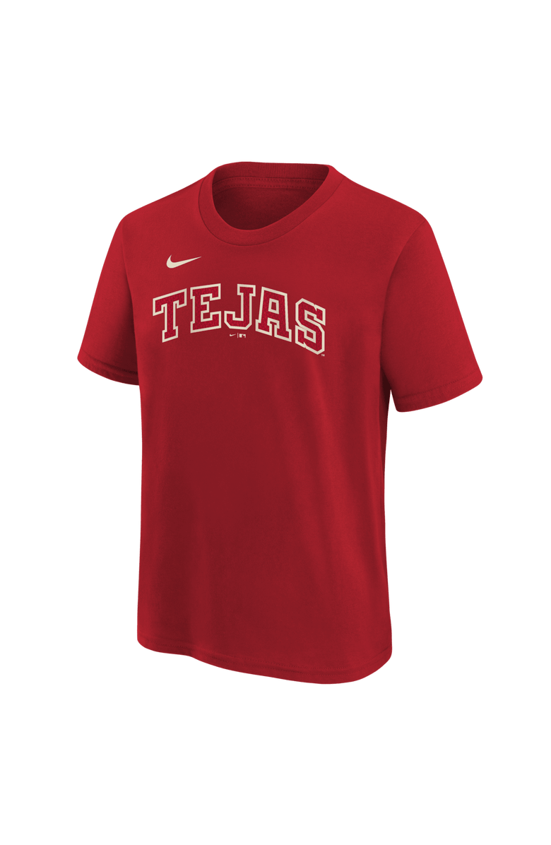 Nike Youth Nike Corey Seager Red Texas Rangers 2026 City Connect Name & Number T-Shirt, Alternate, color, Red