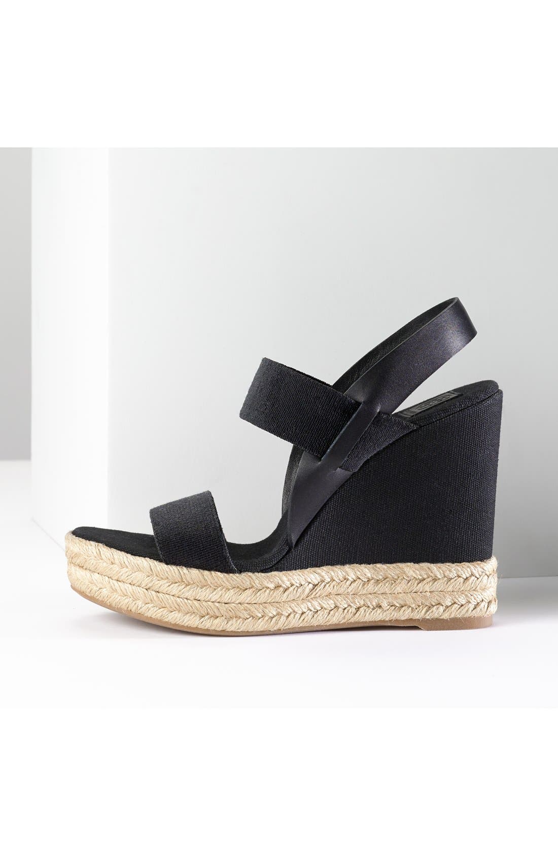 Tory Burch Espadrille Wedge Sandal, Alternate, color, 