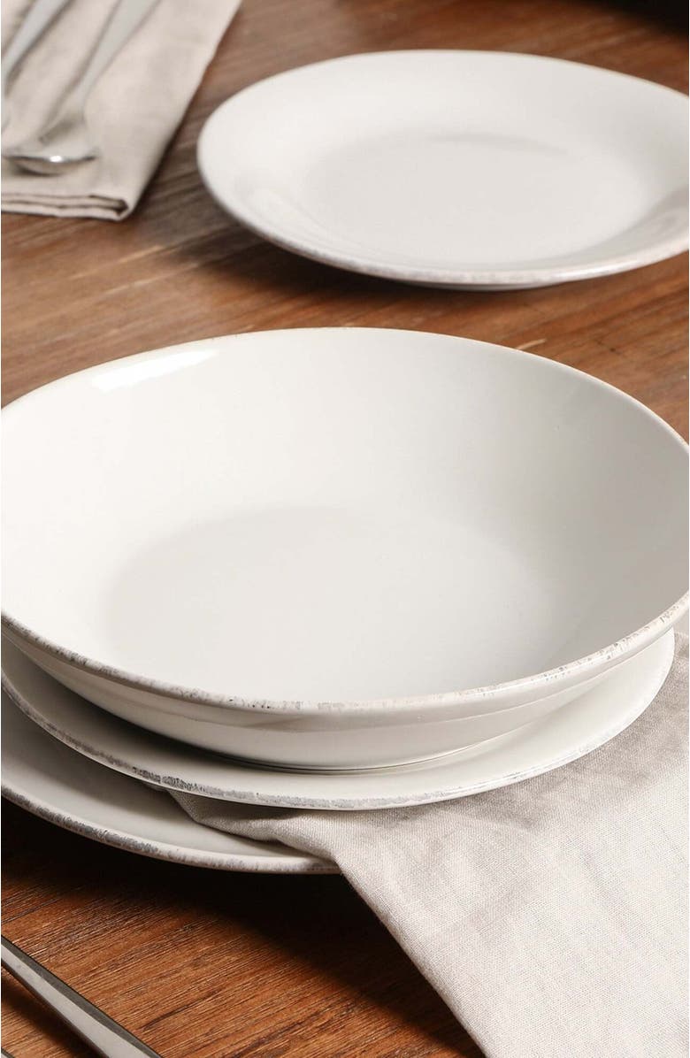 Stone Lain Essence Stoneware 12-Piece Dinnerware Set, Alternate, color, White
