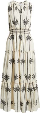 Rails Loulou Embroidered Sleeveless Cotton Maxi Dress