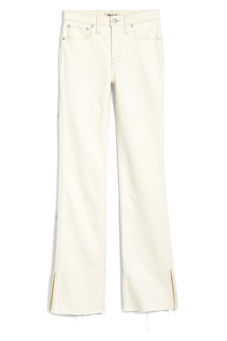 Kick Out Slit Raw Hem Full Length Jeans, Alternate, color, VINTAGE CANVAS