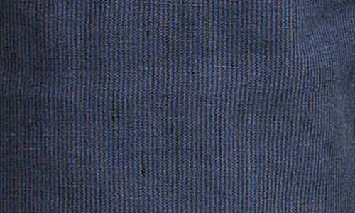 Tommy Bahama Isla Sands Pleated Stripe Linen Blend Shorts In Dark Bluestone