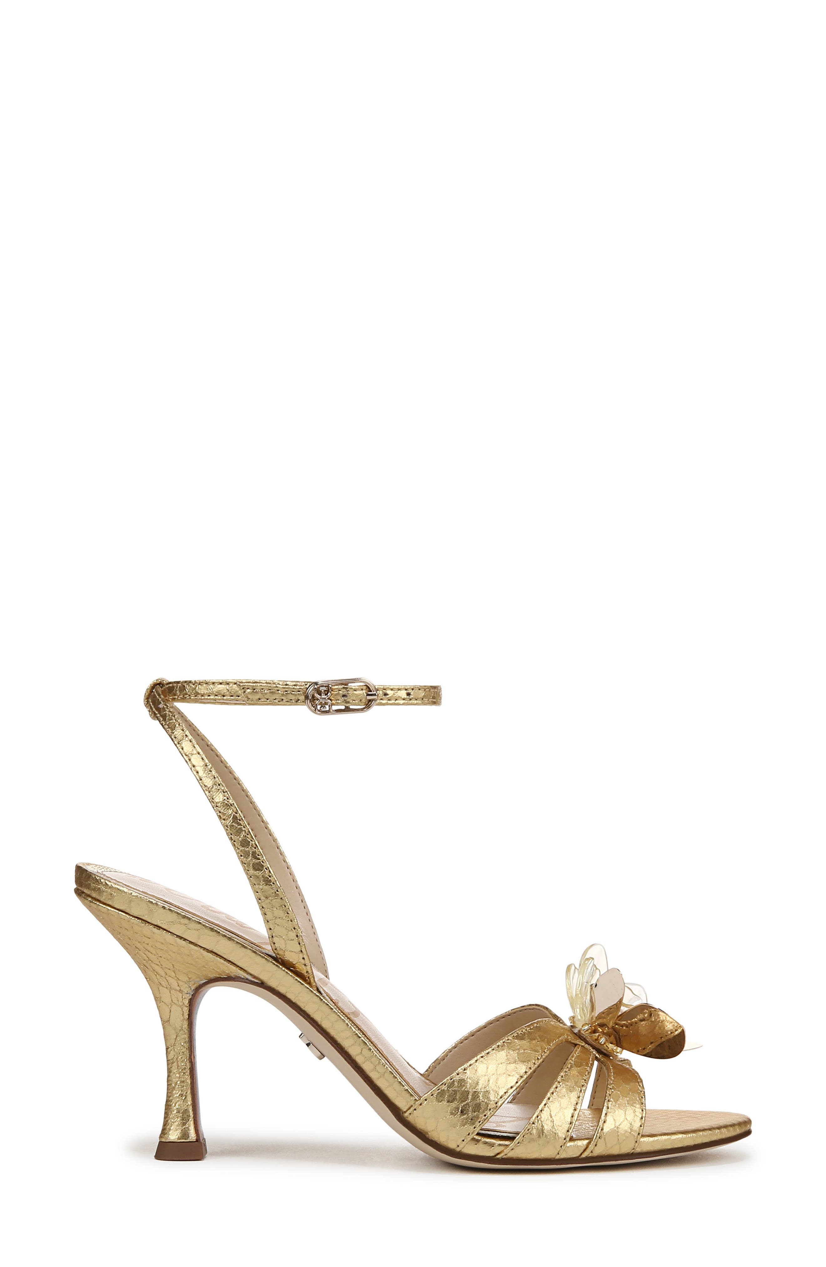 Sam Edelman Joanna Ankle Strap Sandal, Alternate, color, Gold