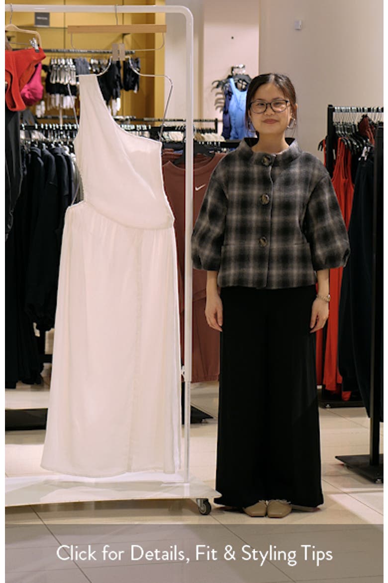 Willow One-Shoulder Linen Cover-Up Dress video