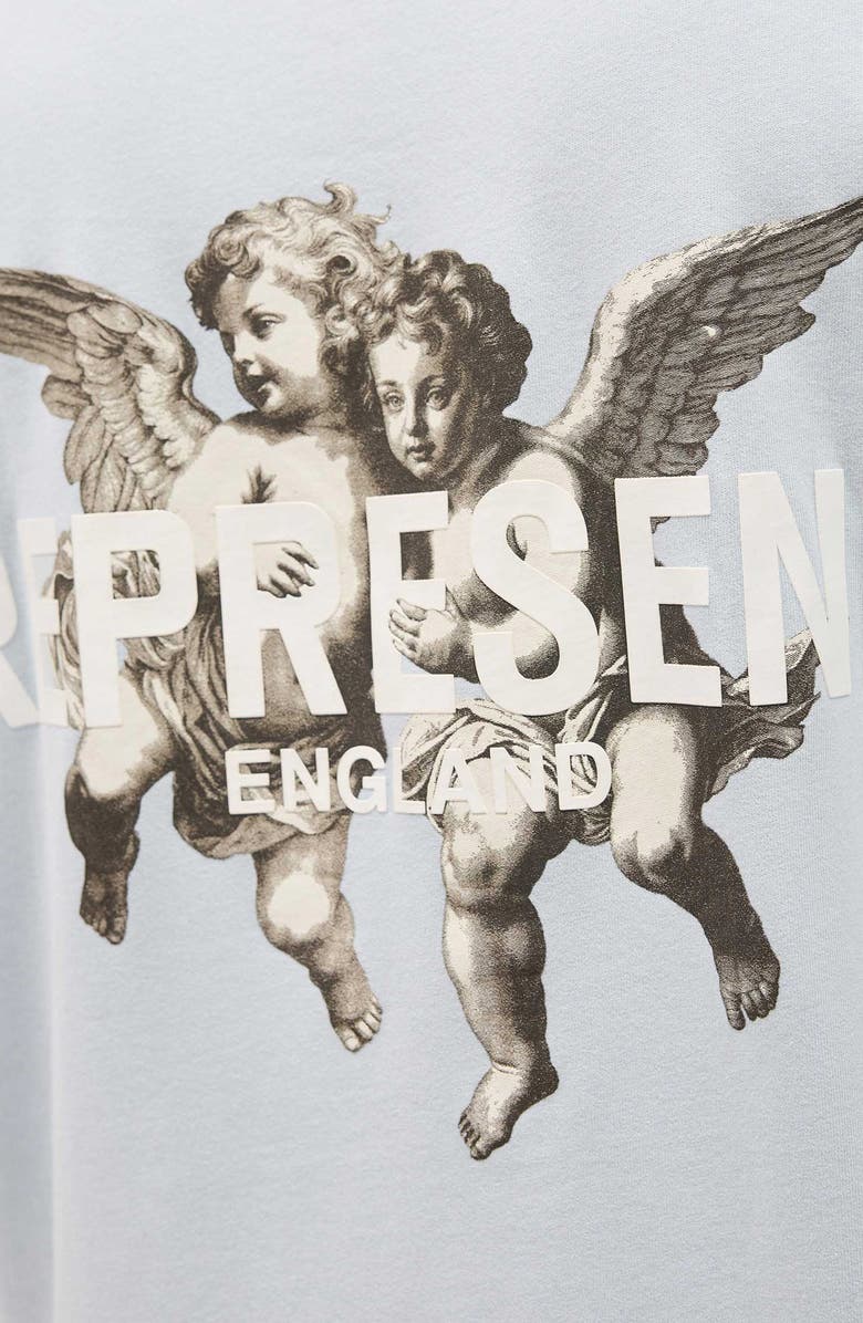 Represent Legacy Cherubs Cotton Graphic T-Shirt, Alternate, color, Cloud