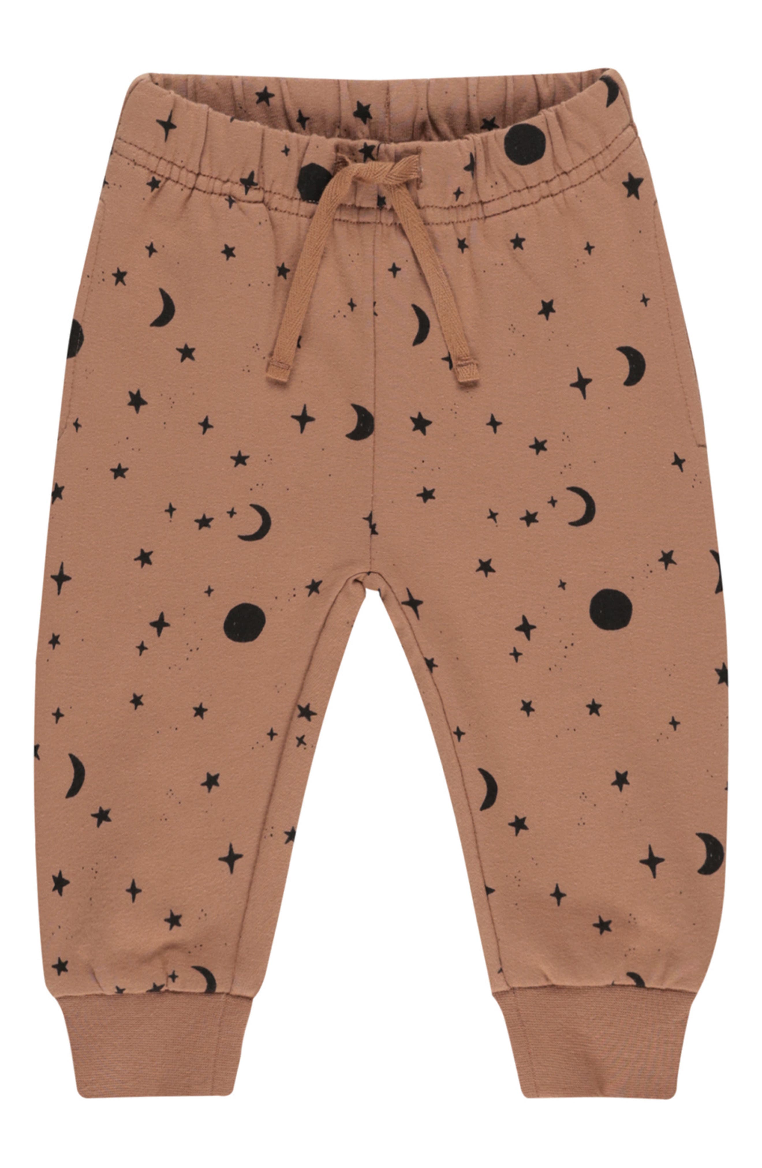 QUINCY MAE Celestial Print Cotton Sweatpants