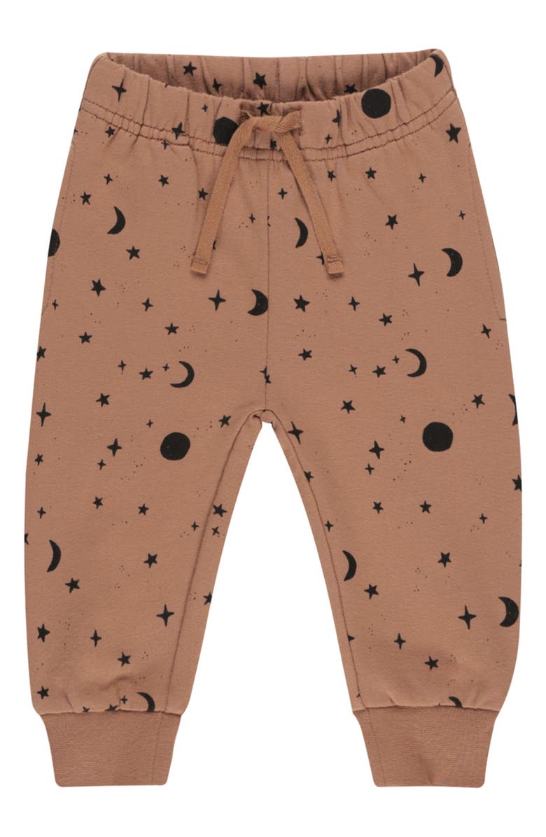 QUINCY MAE Celestial Print Cotton Sweatpants, Main, color, Spice