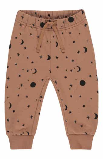 QUINCY MAE Celestial Print Cotton Sweatpants