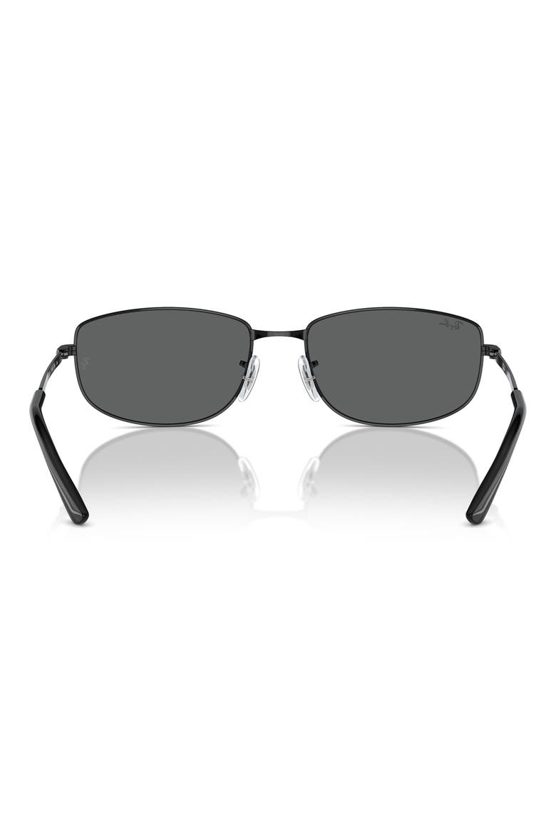 59mm Oval Sunglasses, Alternate, color, BLACK