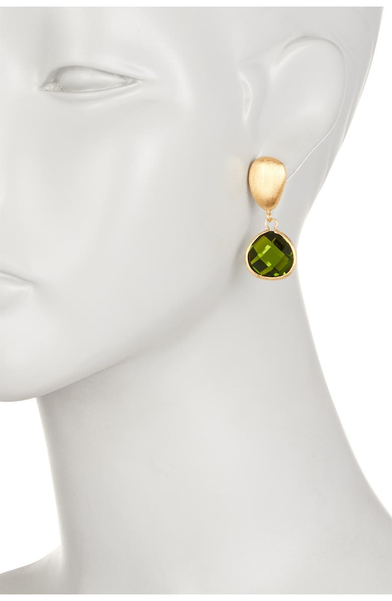 RIVKA FRIEDMAN 18K Gold Clad Peridot Crystal Teardrop Pebble Earrings, Alternate, color,