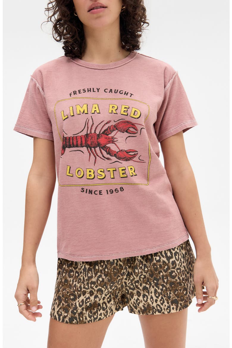 Lobster Graphic Baby T-Shirt, Main, color, PINK