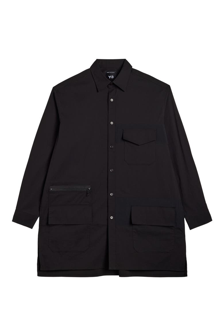 UT Long Sleeve Button-Up Shirt, Main, color, BLACK
