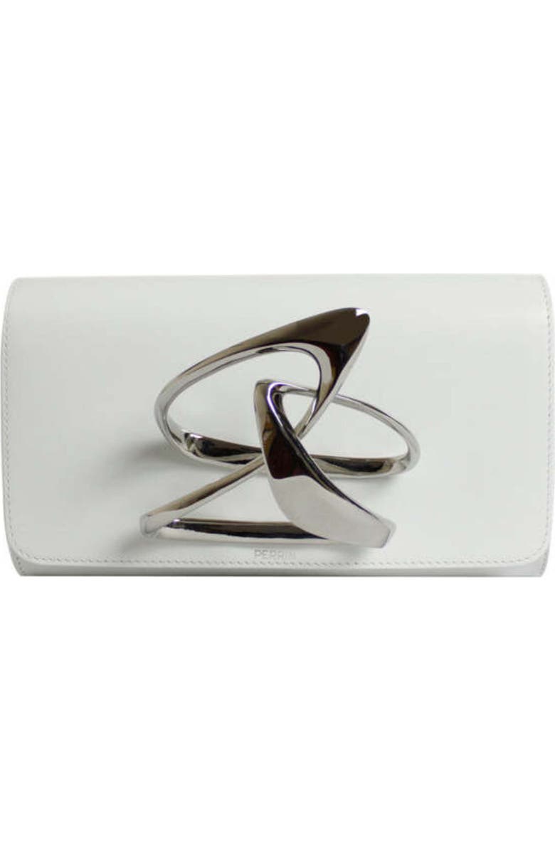 PERRIN PARIS ZAHA HADID LOOP CLUTCH, Main, color, White