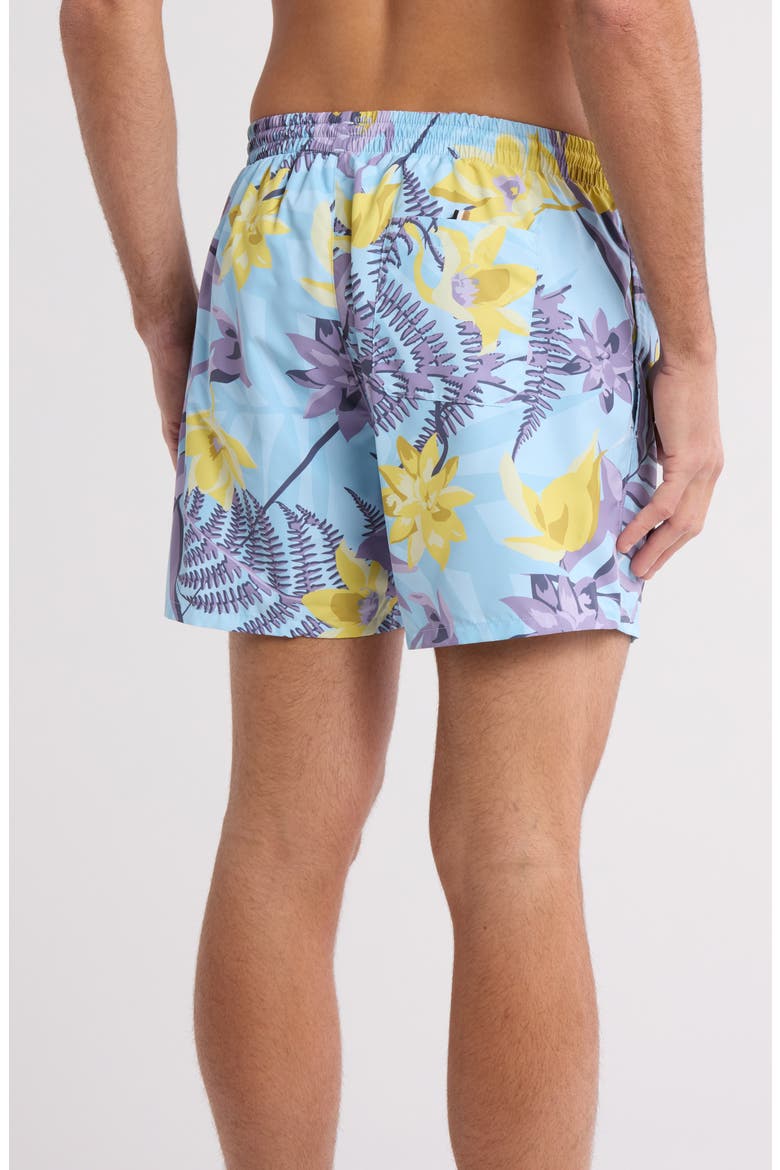 Piranha Swim Trunks, Alternate, color, PURPLE
