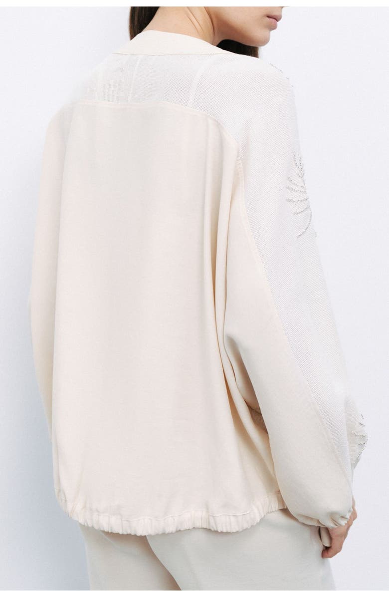 Nocturne Beaded Embroidered Jacket with Batwing Sleeves, Alternate, color, 