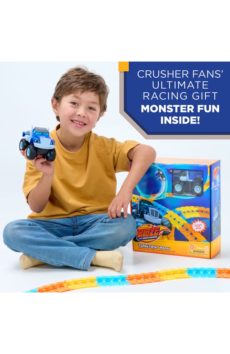 JitteryGit Blaze and The Monster Machine TurboTwist Racers - Race Track Set, Alternate, color, Blue