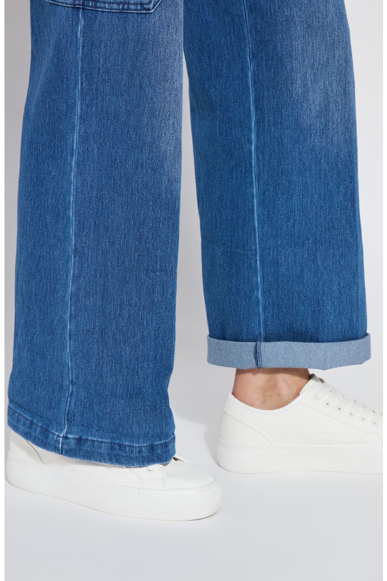 Scout High Waist Cargo Stretch Jeans, Alternate, color, MIDWASH